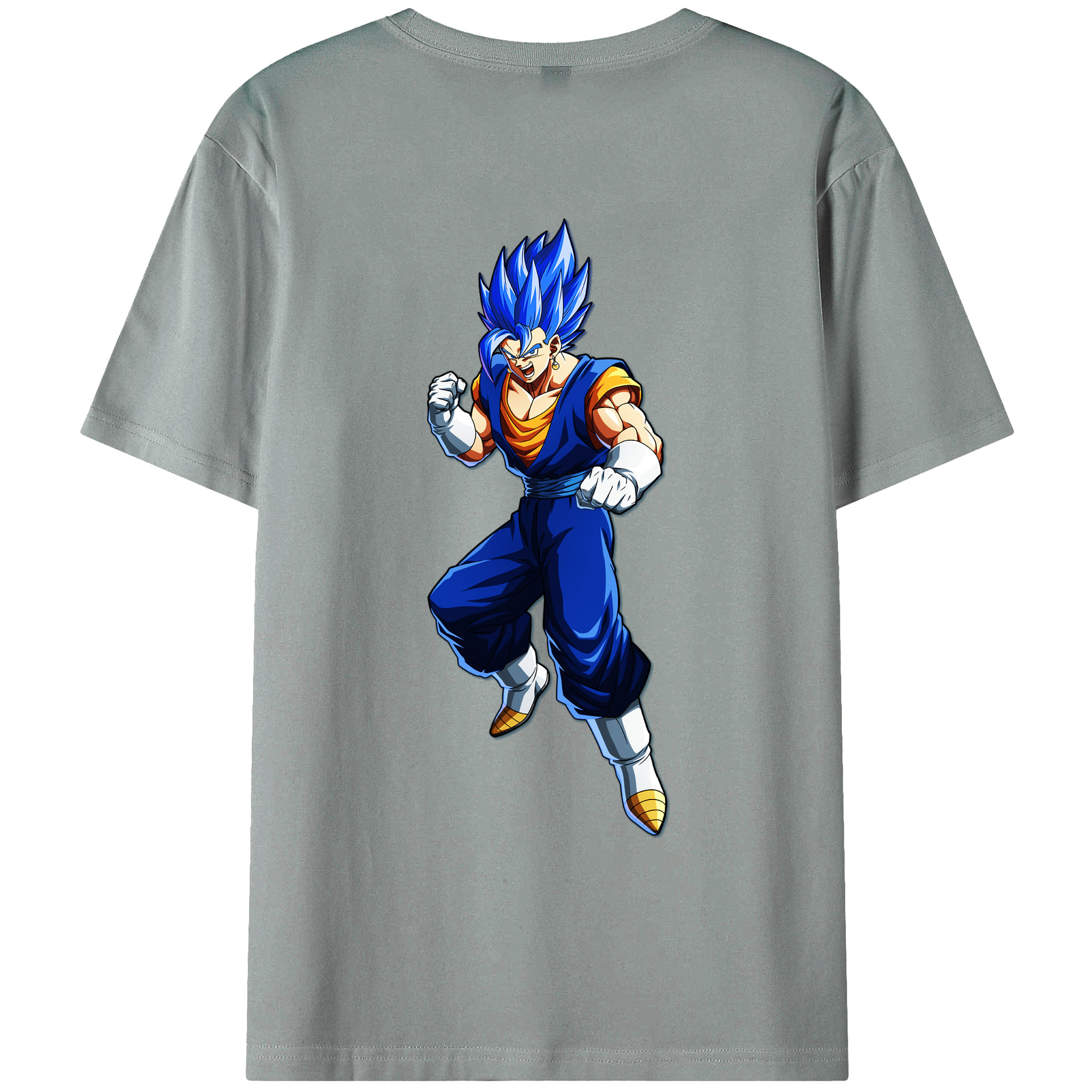 （画像用） ドラゴンボール ベジット DRAGON BALL Vegetto 綿100％ メンズ半袖Tシャツ（バックプリント） 通気性